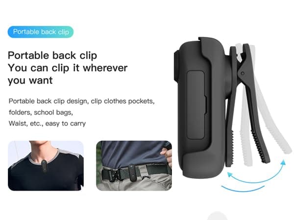 FOUKWAKC H7 64GB 1080P Thumb Action Camera, Mini Body Cameras, Wearable Pocket Vlogging Camera with Magnetic Lanyard, Small Portable Body Cam Helmet Cam for Work, Cycling, Travel, Pet Walking thumbnail 5