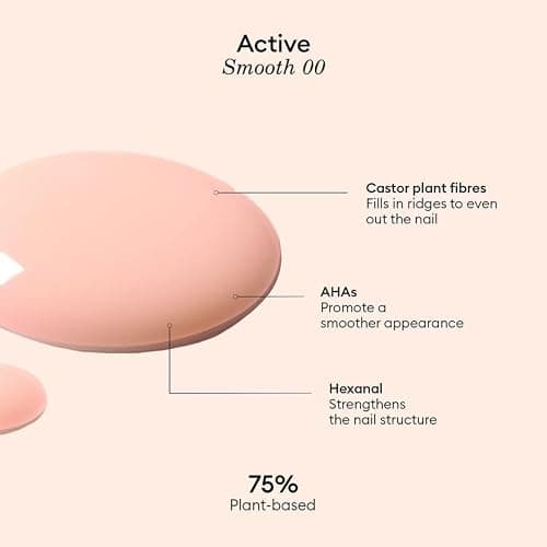 Manucurist Active Smooth 00 Nail Concealer Polish & Care - 2 in 1 Nude Nail Polish : Nail Strengthener and Growth - No Lamp - Ridge Filler for Nails - Natural Rosé Nail Polish thumbnail 5