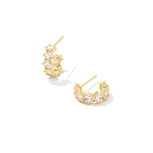 Kendra Scott Cailin Crystal Huggie Earrings, Fashion Jewelry For Women - Image 1