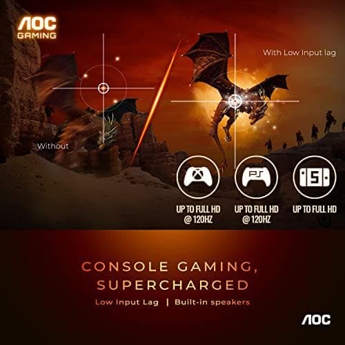 AOC C32G2 32" Curved Frameless Gaming Monitor FHD, 1500R Curved VA, 1ms, 165Hz, FreeSync, Height adjustable, 3-Year Zero Dead Pixel Policy, Black thumbnail 4