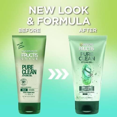 Garnier Fructis Style Pure Clean Styling Gel 6.8 Fl Oz, 1 Count, (Packaging May Vary) thumbnail 4