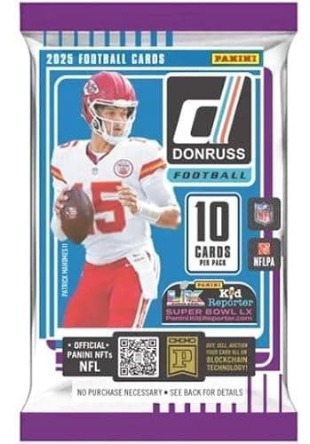 2025 Panini Donruss Football Card Factory Sealed Bundle Box thumbnail 3
