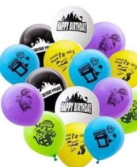 Birthday Party Supplies for Game Fans,Video Game Party Decoration,24 Chug Jug Bottle Labels,42 Chocolate Sticker, 4 Roll Paper Sticker,24 balloons thumbnail 4