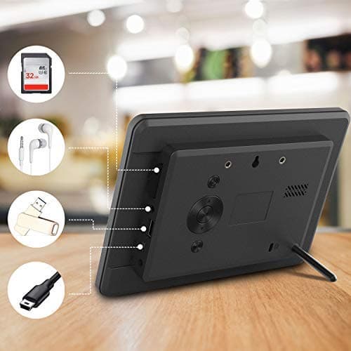 Atatat Digital Photo Frame with 1920x1080 IPS Screen, Digital Picture Frame Support Adjustable Brightness,Photo Deletion,1080P Video,Music,Slideshow,16:9 Widescreen- P800 thumbnail 8