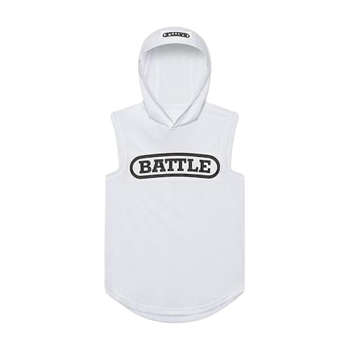 Battle Sports Sleeveless Light Action Workout Hoodie - Raglan Cut Sleeveless Hoodie for Youth - Image 1
