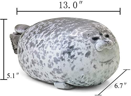 MerryXD Chubby Blob Seal Pillow,Stuffed Cotton Plush Animal Toy Cute Ocean Medium(17.6 in) thumbnail 2