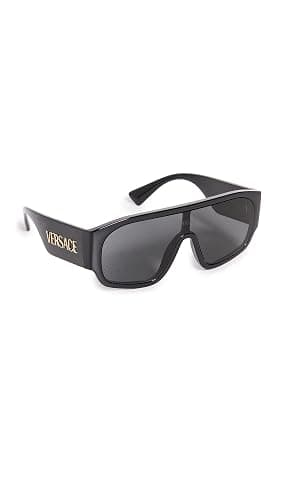 Versace Woman Sunglasses Black Frame, Dark Grey Lenses, 0MM - Image 1