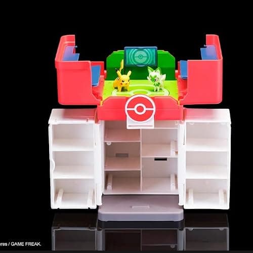 Jazwares Pokémon Play ‘N’ Display Case - Multi-Level Storage Unit with Rooftop Arena and Space for 35+ 2-Inch Battle Figures thumbnail 3