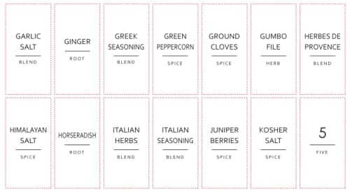 Talented Kitchen Spice Labels for Jars - 140-Pack, 1.25 x 2.5 in, Gold Matte Vinyl - Water-Resistant & Easy Peel & Stick - Kitchen & Pantry Organization - Spice Jar Labels Gold thumbnail 8