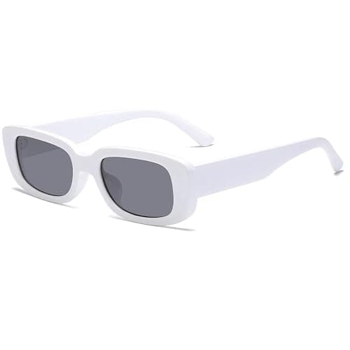aisswzber Vintage Rectangle Sunglasses for Women Men 90s Fashion Narrow Square Frame Eyewear UV400 Protection thumbnail 7