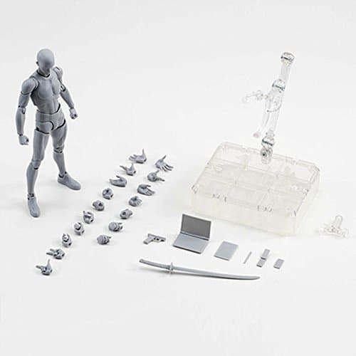 COPYLOVE Figure Model PVC Action Figure Drawing Models Figure Artist Draw Painting Model Mannequin Jointed Doll, Drawing Mannequin Figure Models for Artists (Grey Male) thumbnail 2