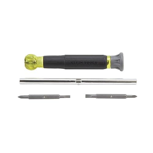 Klein Tools 32581 4-in-1 Electronics Screwdriver Set with 2 Slotted, 2 Phillips Precision Machined Bits, Ideal for Terminal Blocks thumbnail 5