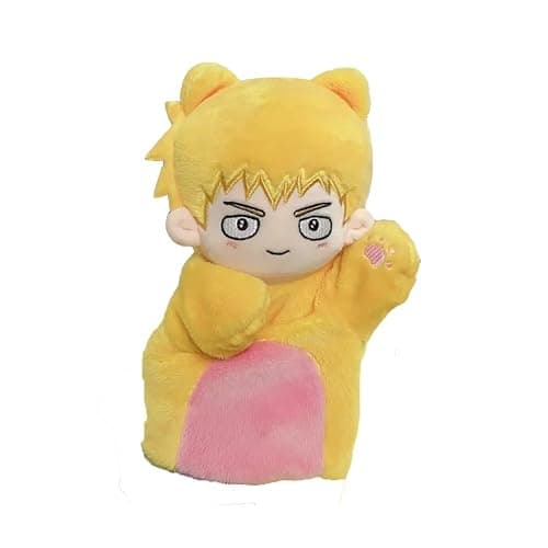 YLQANONG Mob Figure Plush Glove Anime Kageyama Shigeo/Reigen Arataka Soft Plush Stuffed Cushion Mob Anime Figures for Fans 10.24IN - Image 1