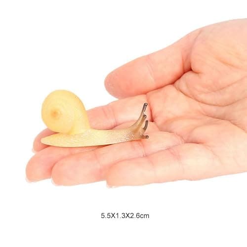titihuirie 7 Pcs Snail Figurine Miniature Snail Model Realistic Animal Figurines Fairy Garden Micro Landscape Decor thumbnail 7