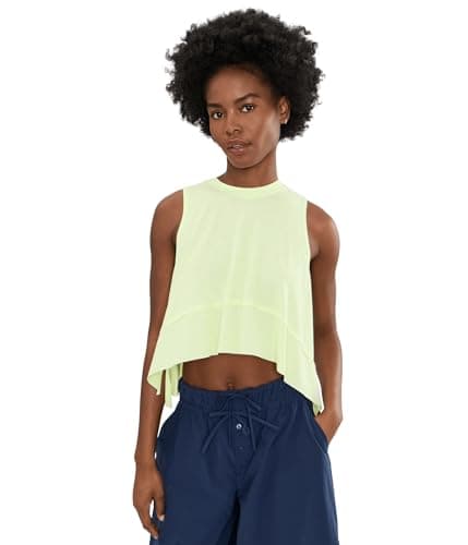 Free People, Womens, Tempo Tank, Whipped Lime, Small - Image 1