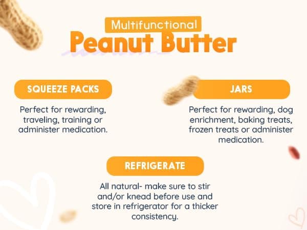 BUDDY BUDDER Barkin Banana + Pumpkin Pup, 100% All Natural Dog Peanut Butter, Peanut Butter Dog Treat, Made in USA (Set of 2 | 17oz ea) thumbnail 7