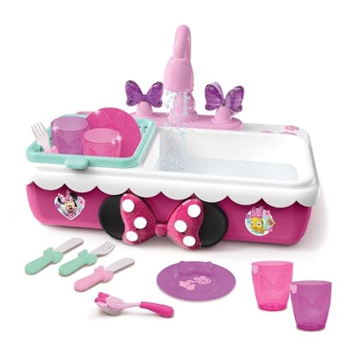 Minnie's Happy Helpers Magic Sink Set, Pretend Play Working Sink, Kids Toys for Ages 3 Up by Just Play thumbnail 4