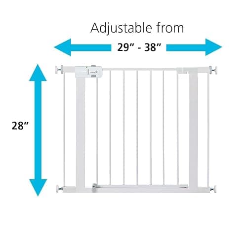 Safety 1st Easy Install 28'' Walk Thru Gate, Fits Between 29'' and 38'', Black, 1-Pack,(GA105CBLK) thumbnail 3