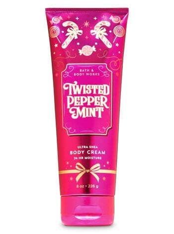 Bath and Body Works - Twisted Peppermint - Fine Fragrance Mist and Ultra Shea Body Cream - Full Size – Winter 2019 thumbnail 3