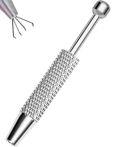 OUFER Piercing Ball Grabber, 16G 18G Flat Back Earrings Piercing Guide needle Tool, Surgical Steel Internally Threaded Push Pin External Thread Assistant Body Piercing Kit for Ear Nose Lip Tool - Image 1