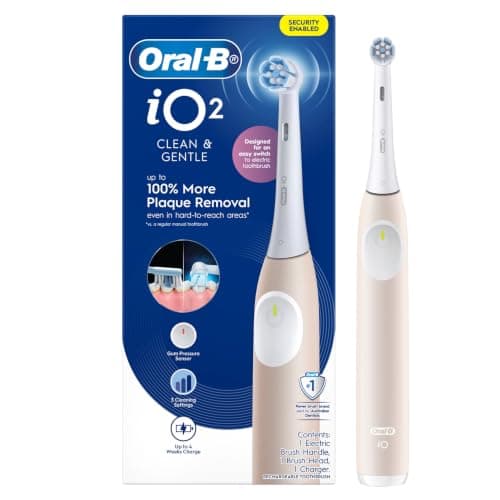 Oral-B iO Series 2 Gentle Clean Electric Toothbrush, Blush Sand thumbnail 11