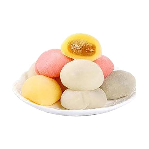 Japanese Mochi,Fruit Rice Cake (540 GM) Mixed Strawberry Mango Grape Flavor,Traditional Confectionary Dessert Mochi,Delicate Taste, Suitable for Young and Old (3 bags) thumbnail 6