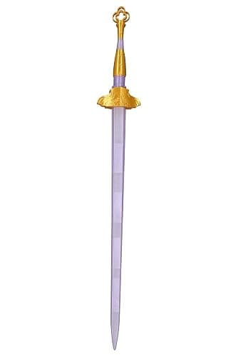 awlnany Cosplay Costume Props Sword 3D Printed Transparent Retractable Sword for Halloween Party Purple - Image 1