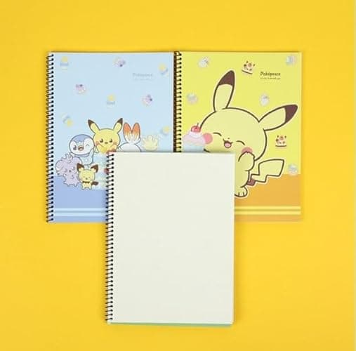 Pikachu 3 Pack 6 x 8 Inches Mini Unlined Blank Spiral Notebook, 30 Sheets Per Notebook thumbnail 6