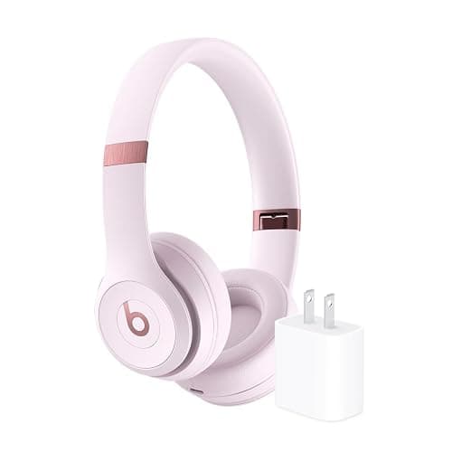 Beats Solo 4 Wireless Headphones with 20W Power Adapter - Cloud Pink - Image 1