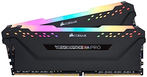 CORSAIR Vengeance RGB PRO DDR4 RAM 32GB (2x16GB) 3200MHz CL16-20-20-38 1.35V Intel AMD Desktop Computer Memory - Black (CMW16GX4M2C3200C16) at Amazon.com - Image 1