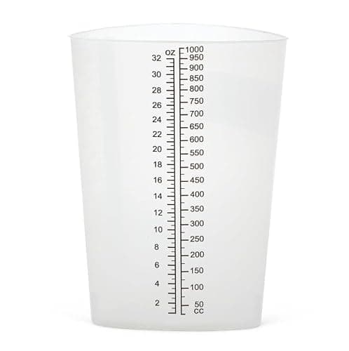 32 oz Graduated Plastic Triangular Container Three-Sided Beaker for Measuring and Mixing (Pack of 20) thumbnail 5
