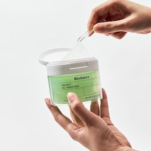 Biodance Sea Kelp Gel Toner Pads, Calming Toner Pads for Sensitive Skin, Oil & Sebum Control, Refreshing Blemish Care, Pre-Soaked Pads, Korean Skin Careㅣ4.93 fl.oz.(140g)*60Pads thumbnail 2