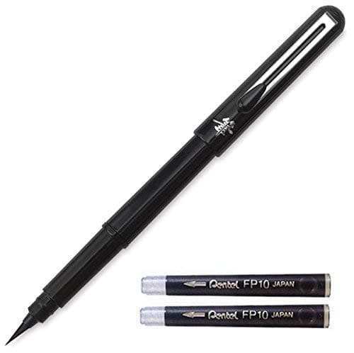 Pentel Arts Portable Pocket Brush Pen (Medium Point), 1Pen & 2Refills thumbnail 2