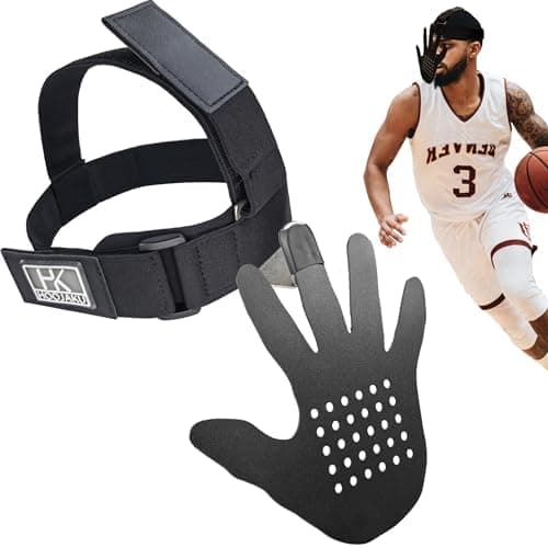HOOJAKU 3D Hand-in-Face Basketball Training Mask, 2nd Gen with Moisture Wicking Sponge & Adjustable Strap, Enhance Shooting Accuracy Under Pressure for All Ages (Black) - Image 1
