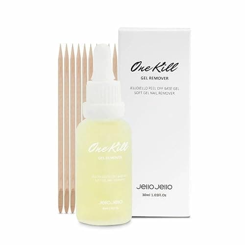 JELLO JELLO One Kill Nail Remover for Peel Off Base Gel 30ml Gel Nail Remover - Image 1