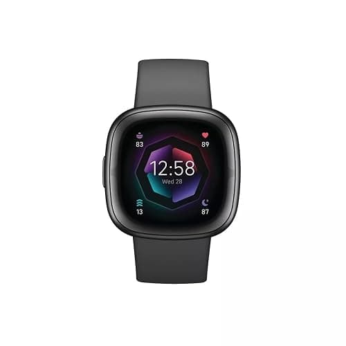 Fitbit Sense 2 Advanced Health and Fitness Smartwatch with Tools to Manage Stress and Sleep, ECG App, SpO2, 24/7 Heart Rate and GPS, Shadow Grey/Graphite, One Size (S & L Bands Included) thumbnail 2