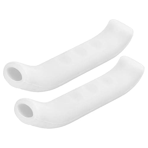 Kodrily Bike Brake Grips, 1 Pair Silicone Brake Lever Grip, Bicycle Brake Lever Protector Cover, Anti Slip Brake Handle Sleeve Covers for Road Mountain Bikes Cycling, White thumbnail 8