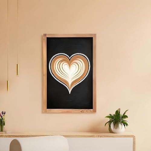 Magnetic Chalkboard for Wall Rustic Wood Framed Decorative Blackboard Sign Hanging Chalkboard for Home, Office, Restaurant 12" x 16" thumbnail 7