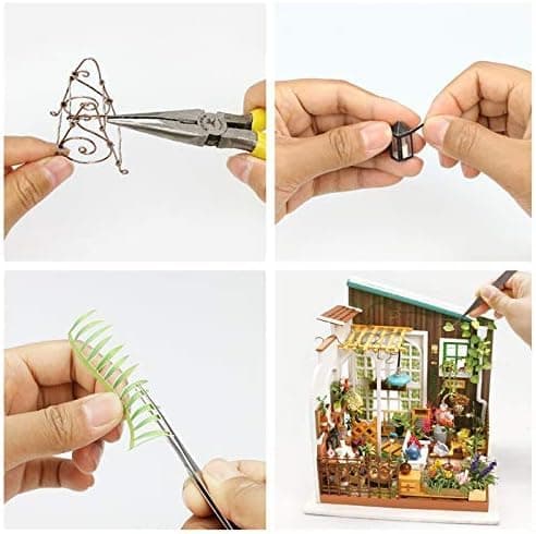 Rolife DIY Miniature House Kit Miller's Garden, Tiny House Kit for Adults to Build, Mini House Making Kit with Furnitures, Halloween/Christmas Decorations/Gifts for Family Friends (Miller's Garden) thumbnail 8