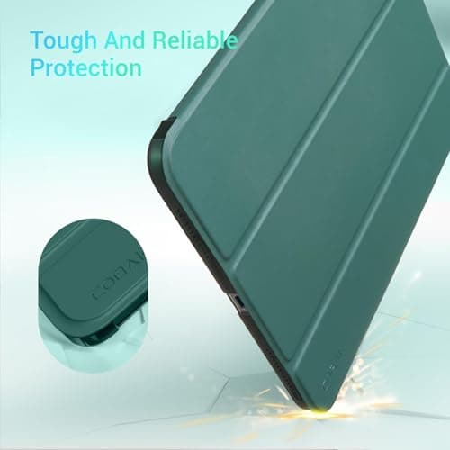 CoBak Case for iPad (A16) 11th Generation 11 Inch 2025, iPad 10th Generation 10.9 inch 2022, Slim Stand Protective Cover with Hard PC Translucent Back Shell Cover, Support Touch ID, Emerald thumbnail 7