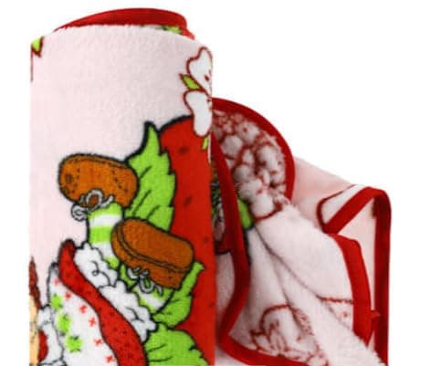 Jay Franco Strawberry Shortcake Travel Blanket | Super Soft Plush Throw, 40 x 50 Inch, Lightweight Polyester, For Kids, Travel, Nap Time, Bedroom & Gifts thumbnail 4
