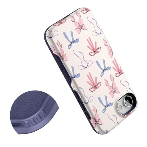 Casely iPhone 17e Case | Coquette Girlie | Pastel Bows | Bold Protective Design | Compatible with MagSafe thumbnail 5