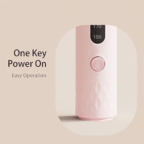 Automatic Curling Iron，Four Temperature Levels can be Selected，Rotating Curling Iron，Diameter 28mm ，Anti-Tangle Rotating Curling Wand for Hair Styling,Pink thumbnail 3