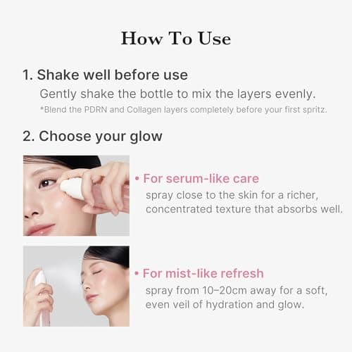 medicube Jelly Mist Serum with Pink PDRN Collagen | Dual-Texture Glow Spray with Niacinamide, Glutathione, Ceramide, Hyaluronic Acid | for Hydration, Radiance, Plump-Looking Skin | 2.02 fl.oz thumbnail 6