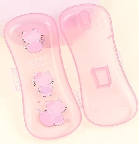 Lilfant Cute Fork, Spoon, and Chopsticks Flatware Set with Case, Stainless Steel (Pink), Medium thumbnail 6