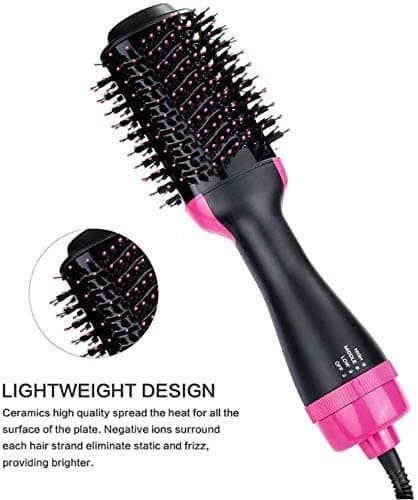 Cepillo Secador 1000W 3 en 1 Cepillo Secador de Pelo de Iones Negativos con 3 Velocidades, Revestimiento Cerámico, Mango Ergonómico thumbnail 5