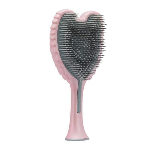 Detangling Hair Brush - Anti Static Angel Wing Hair Brush with Soft & Flexible Bristle for Straight & Wavy Hair - Tangle Angel Hair Detangler Brushes for Blow Drying & Shower - Matt Satin Pink thumbnail 4