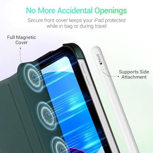 CoBak Case for iPad (A16) 11th Generation 11 Inch 2025, iPad 10th Generation 10.9 inch 2022, Slim Stand Protective Cover with Hard PC Translucent Back Shell Cover, Support Touch ID, Emerald thumbnail 6