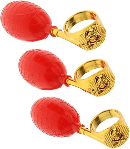 Sluswallow 3Pcs Red Water Squirt Toys Water Spray Ring Tricky Toy Spoof April Fools' Day Tricky Prank Toys, Gags and Practical Joke Toys, Decorations thumbnail 6