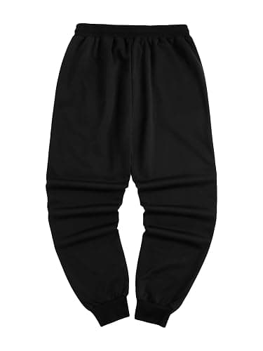 WDIRARA Men's Floral Letter Graphic Print Drawstring Waist Tie Front Sweatpants thumbnail 2